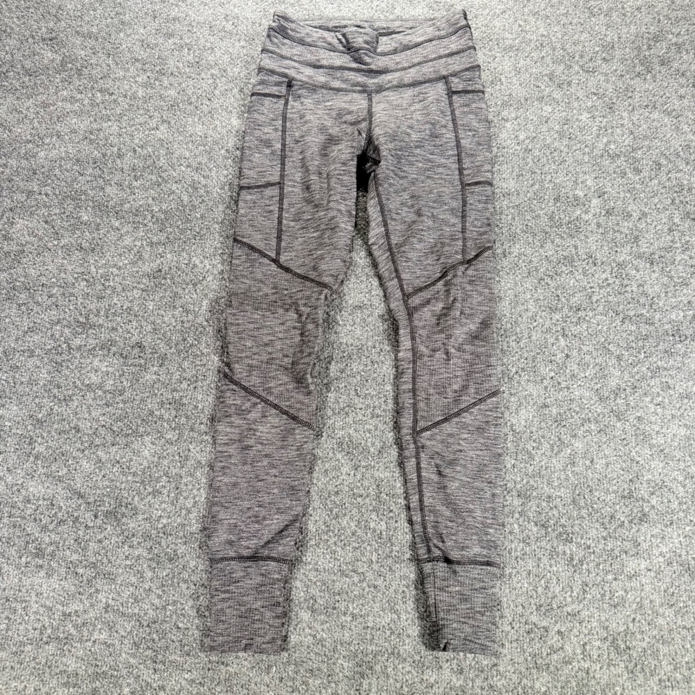 Athleta Moto‎ Leggings Gray Space Dye High Rise Pants XS Womens 71125